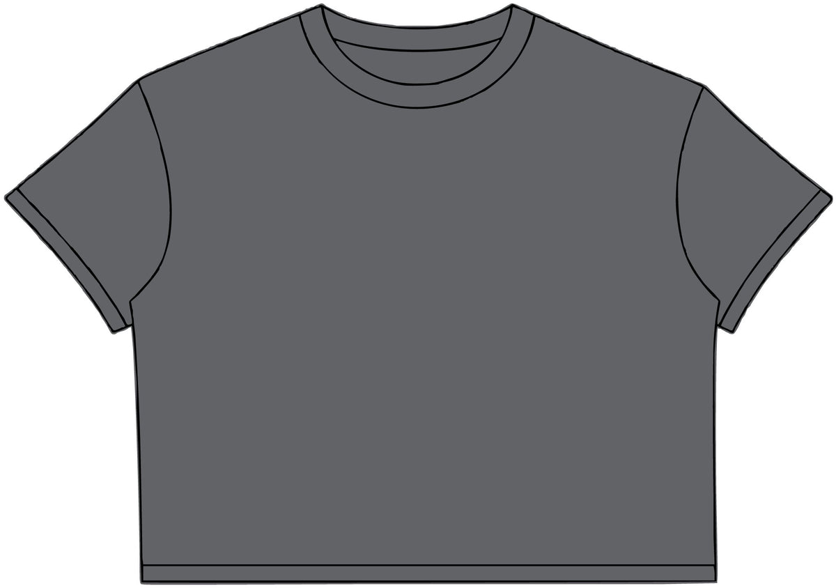 Women’s Crop Tee – Minimalist “God Is Good” Graphic